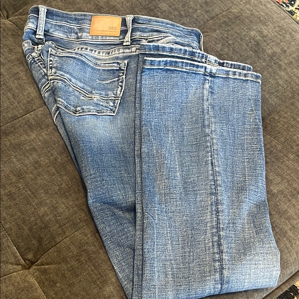 BKE Stella low rise slim fit boot cut jeans